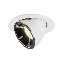 LED Deckeneinbauleuchte NUMINOS� GIMBLE L, 4000K, 40�, Wei� / Chrom