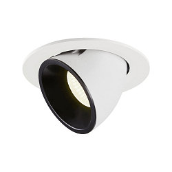 LED Deckeneinbauleuchte NUMINOS� GIMBLE L, 4000K, 55�, Wei� / Schwarz