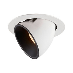 LED Deckeneinbauleuchte NUMINOS� GIMBLE XL, 2700K, 55�, Wei� / Schwarz