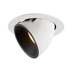 LED Deckeneinbauleuchte NUMINOS� GIMBLE XL, 3000K, 20�, Wei� / Schwarz
