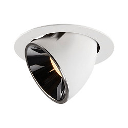 LED Deckeneinbauleuchte NUMINOS� GIMBLE XL, 3000K, 55�, Wei� / Chrom
