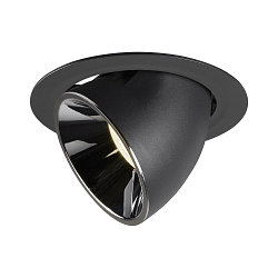 LED Deckeneinbauleuchte NUMINOS� GIMBLE XL, 4000K, 20�, Schwarz / Chrom