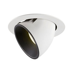 LED Deckeneinbauleuchte NUMINOS� GIMBLE XL, 4000K, 20�, Wei� / Schwarz