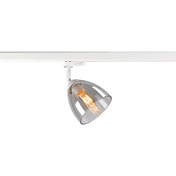 3-phase spot PARA CONE GL GU10, transparent, white