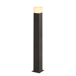Outdoor Stehleuchte GRAFIT, IP44, eckig, E27, anthrazit / Diffusor in Rauchglas-Optik, satiniert, 90cm