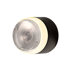 Wandleuchte MANA BASE WL rund IP20, anthrazit, transparent