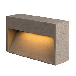 LED Outdoor Wandaufbauleuchte CONCRETO L, 12W, 3000K, 570lm, IP65, grau