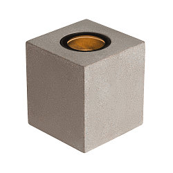 floor lamp CONCRETO FL cube shape, with plug GU10 IP65, grey dimmable
