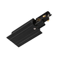 Zubeh�r f�r 3-Phasen Einbauschiene S-TRACK PHASE & DALI - End-Einspeiser, IP20, max. 16A, DALI steuerbar, Erde rechts, schwarz
