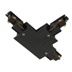 Zubeh�r f�r 3-Phasen Einbauschiene S-TRACK PHASE & DALI - T-Verbinder, DALI steuerbar, Erde au�en rechts, schwarz