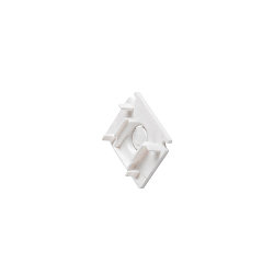 Endkappe f�r Aufbauschiene TRACK 48V, Standard, IP20, wei�