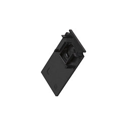 Endkappe f�r Aufbauschiene TRACK 48V, tief, IP20, schwarz