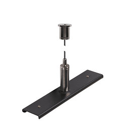 Schienenverst�rkungsplatte mit Aufh�ngungsset f�r TRACK 48V, 3m Drahtseil, IP20, schwarz