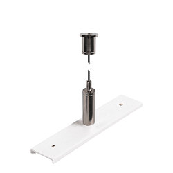 Schienenverst�rkungsplatte mit Aufh�ngungsset f�r TRACK 48V, 3m Drahtseil, IP20, wei�