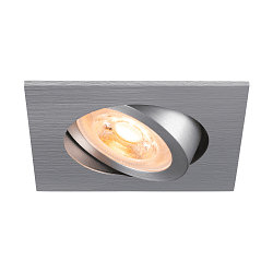 Deckeneinbauleuchte NEW TRIA� 68, quadratisch, GU10, max. 10W, IP20, aluminium