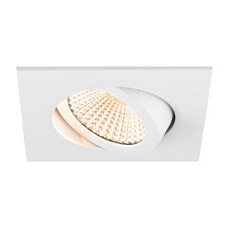 LED Deckeneinbauleuchte NEW TRIA� 68, quadratisch, 8,3W, CRI 90, IP20, dimmbar, 60�, 2700K, wei�