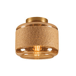 Wand-/Deckenleuchte PANTILO ROPE 19, � 18.5cm, E27, gold