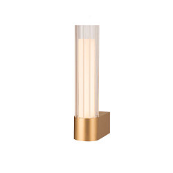 LED Wandaufbauleuchte LYGANT SINGLE Badleuchte, 8W, 3000K, 560lm, IP44, messing
