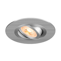 Deckeneinbauleuchte NEW TRIA� 75 XL, rund, GU10, max. 10W, IP20, aluminium