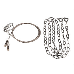 Zubeh�r f�r LED Hallenstrahler HIGHBAY V 330 - Abh�ngeset, 150cm, Kette + Drahtseil, edelstahl