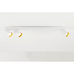 Deckenaufbauleuchte KAMI TRIPLE, 3x GU10,max. 10W, IP20, wei�/gold