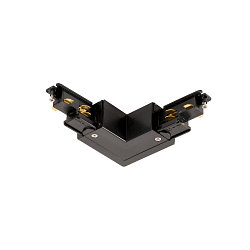 3-phase L-connector S-TRACK PHASE & DALI surface-mounted version, DALI controllable, with feed-in option, codable, black