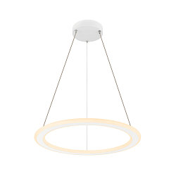 LED Pendelleuchte ONE FLAT PD SINGLE PHASE, � 60cm, 23W 2700/3000K (CCT Switch), CRi >90, dimmbar, wei�