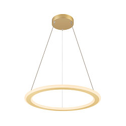 LED Pendelleuchte ONE FLAT PD SINGLE PHASE, � 60cm, 23W 2700/3000K (CCT Switch), CRi >90, dimmbar, messing