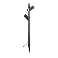LED Outdoor Erdspie�leuchte HELIA SLIM POLE DOUBLE, 3000K, IP65, schwarz