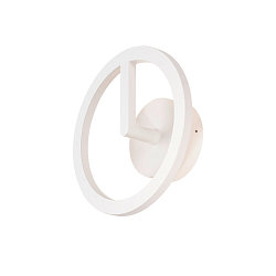LED Outdoor Wandleuchte Q-RING PHASE, IP65 IK06, indirekt, 10W 3000K 950lm, dimmbar, seeluft-best�ndig, wei�
