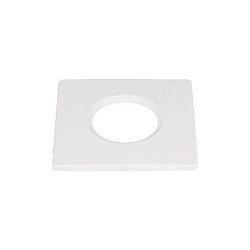 cover UNIVERSAL DOWNLIGHT IP65 square, rigid, closed, airtight, white