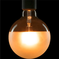LED Leuchtmittel Globe 125 Half Moon PHASE, E27, 7W 2700K, dimmbar