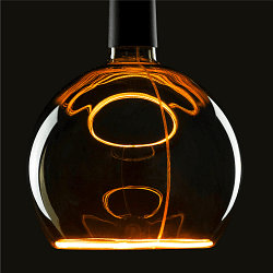 LED Leuchtmittel Floating Globe 200 PHASE, E27, 6W 1900K, dimmbar, smokey black