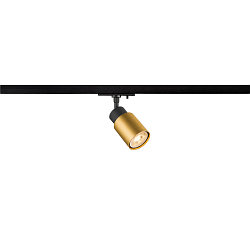 1-Phasen-Strahler PURI 2.0 TUBE, GU10 max. 6W, drehbar und schwenkbar, schwarz / gold