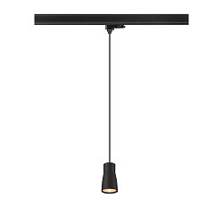 3-phase pendant luminaire PURI 2.0 - DOME half round GU10 IP20, black dimmable