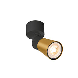 Wand- und Deckenleuchte PURI 2.0 CONE, GU10 max. 6W , schwarz / gold