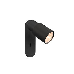 Wand- und Deckenleuchte PURI 2.0 TUBE, rechteckig, mit Schalter, GU10 max. 6W, schwarz
