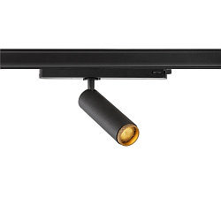 LED 3-Phasen-Strahler GRIP! M PHASE DTW, 15W 2000-3000K 42�, CRi >90, UGR <19, Dim-to-Warm, schwenkbar, schwarz / gold