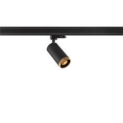 3-phase spot GRIP! L GU10 cylindrical, adjustable GU10 IP20, black dimmable