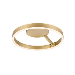 wall and ceiling luminaire ONE DALI �40CM up / down, DALI controllable, CCT Switch, ring shape IP20, brass dimmable