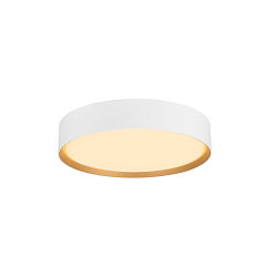 wall and ceiling luminaire DECONA PHASE round, CCT Switch IP44, gold, white dimmable