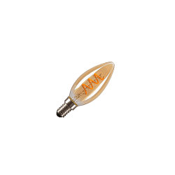 LED Kerzenlampe C35, E14, 2W 1800K, gold