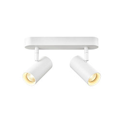 wall and ceiling luminaire NOBLO� DOUBLE PHASE 2 flames, round IP20, white dimmable
