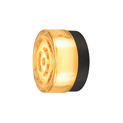 LED Wand-/Deckenleuchte CYFT WAVE, 6,5W, 2700/3000/4000K, IP65, IK05, dimmbar, schwarz/amber