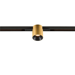 LED Spot FIXT-IT!, 48V, DALI, rund, f�r Einbauschiene, 36�, 7W, 2700K, 800lm, UGR<19, IP20, dimmbar, gold/schwarz