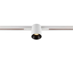 LED Spot FIXT-IT!, 48V, DALI, rund, f�r Einbauschiene, 36�, 7W, 3000K, 850lm, UGR<19, IP20, dimmbar, wei�/schwarz