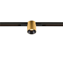 LED Spot FIXT-IT!, 48V, DALI, rund, f�r Einbauschiene, 36�, 7W, 3000K, 850lm, UGR<19, IP20, dimmbar, gold/schwarz