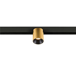 LED Spot FIXT-IT!, 48V, DALI, rund, f�r Aufbauschiene, 36�, 7W, 2700K, 800lm, UGR<19, IP20, dimmbar, gold/schwarz