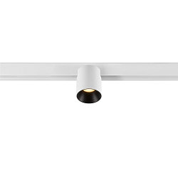 LED Spot FIXT-IT!, 48V, DALI, rund, f�r Aufbauschiene, 36�, 8W, 2000-3000K, 480lm, UGR<19, IP20, dimmbar, wei�/schwarz
