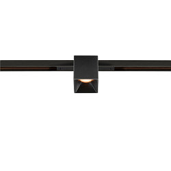 LED Spot FIXT-IT!, 48V, DALI, eckig, f�r Einbauschiene, 36�, 7W, 2700K, 800lm, UGR<19, IP20, dimmbar, schwarz/schwarz